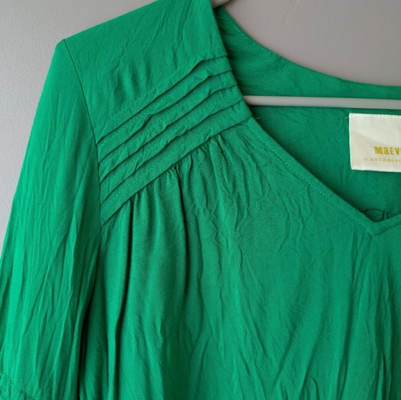 Maeve Green Blouse S - Picture 5 of 13